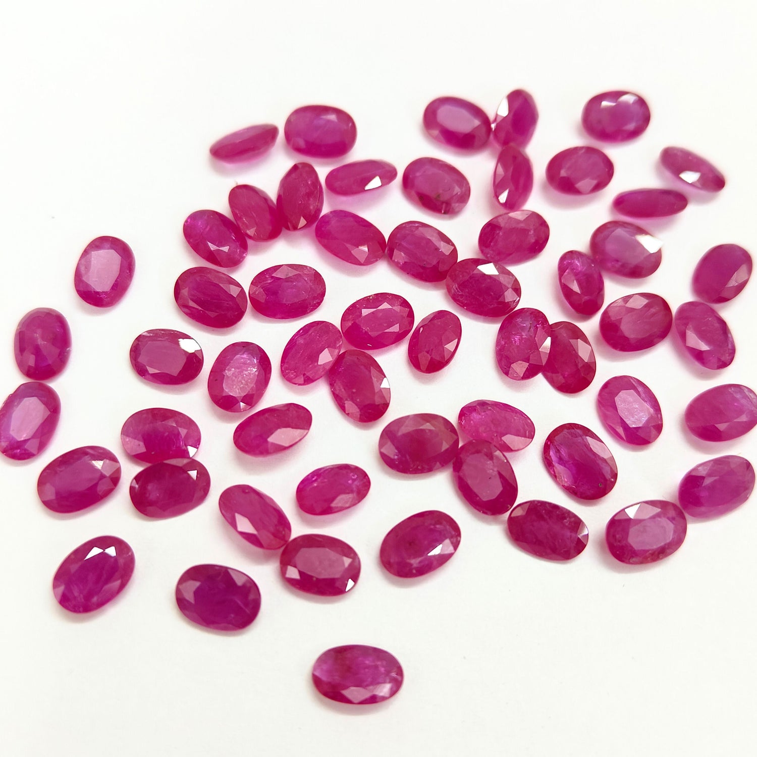 Natural Ruby (Mozambique) (Heated) 6x4mm Oval Faceted