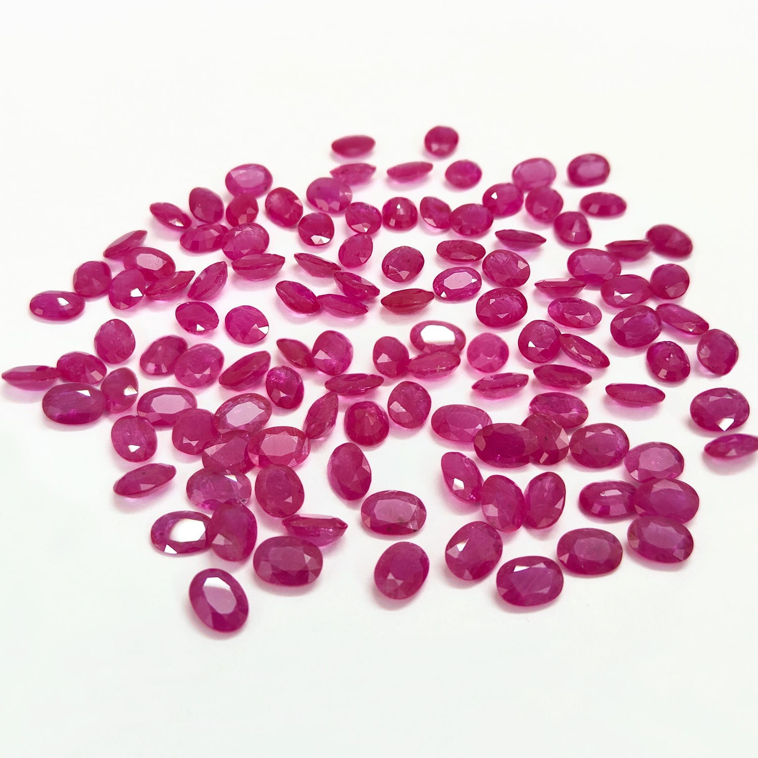 Natural Ruby (Mozambique) (Heated) 6x4mm Oval Faceted