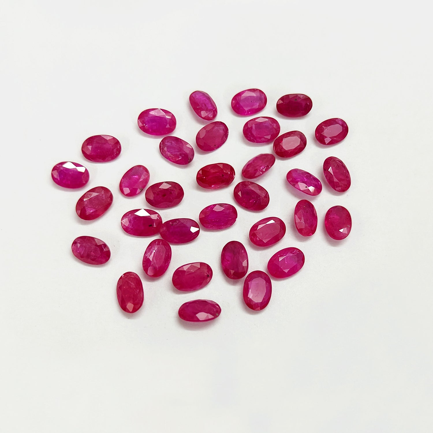 Natural Ruby (Mozambique) (Heated) 6x4mm Oval Faceted