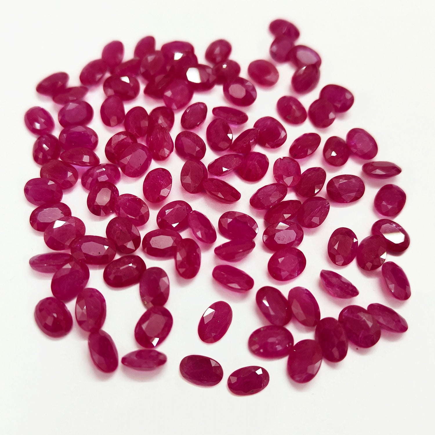Natural Ruby (Mozambique) (Heated) 6x4mm Oval Faceted