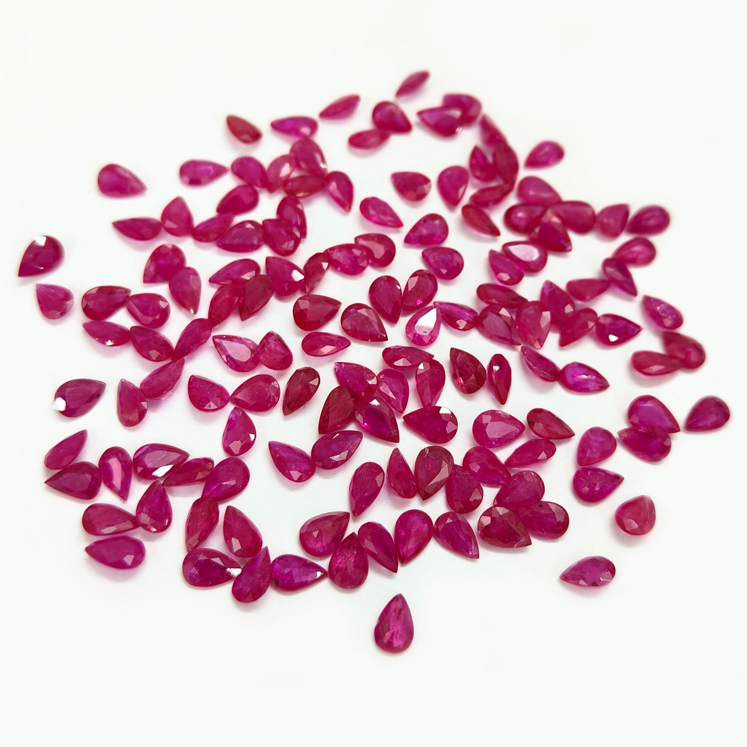 Natural Ruby (Mozambique) (Heated) 6x4mm Pear Faceted
