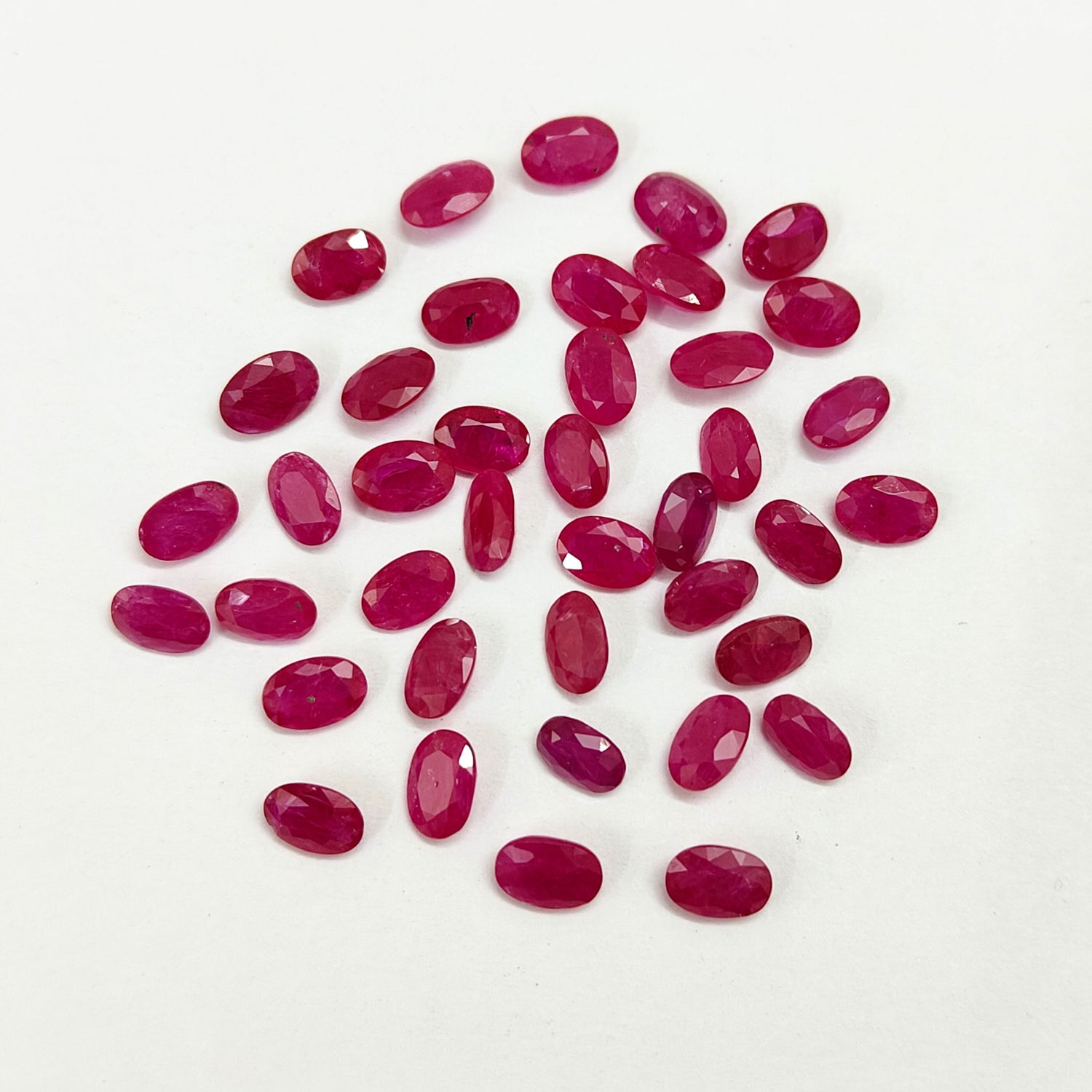 Natural Ruby (Mozambique) (Heated) 6x4mm Oval Faceted