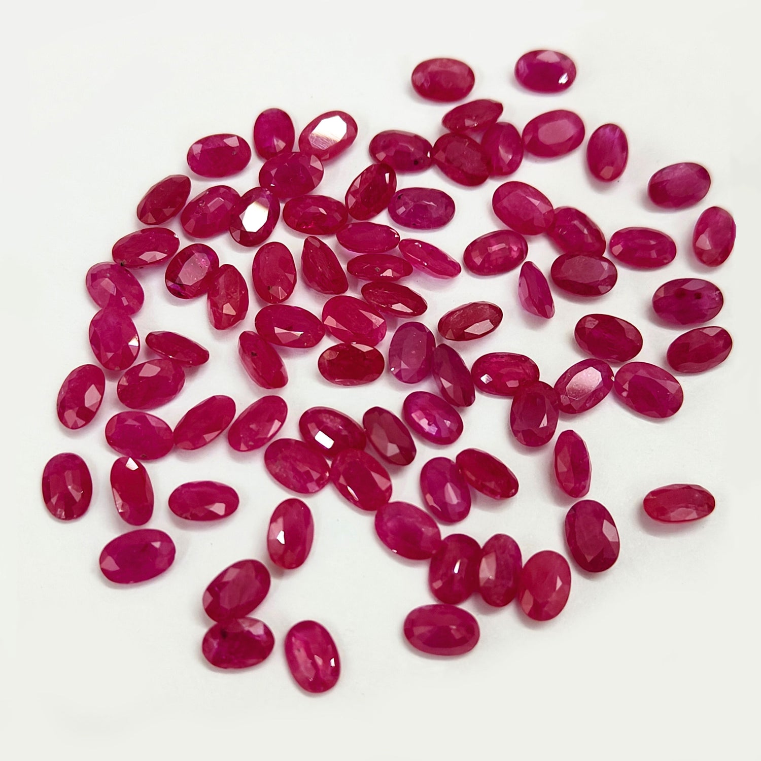 Natural Ruby (Mozambique) (Heated) 6x4mm Oval Faceted