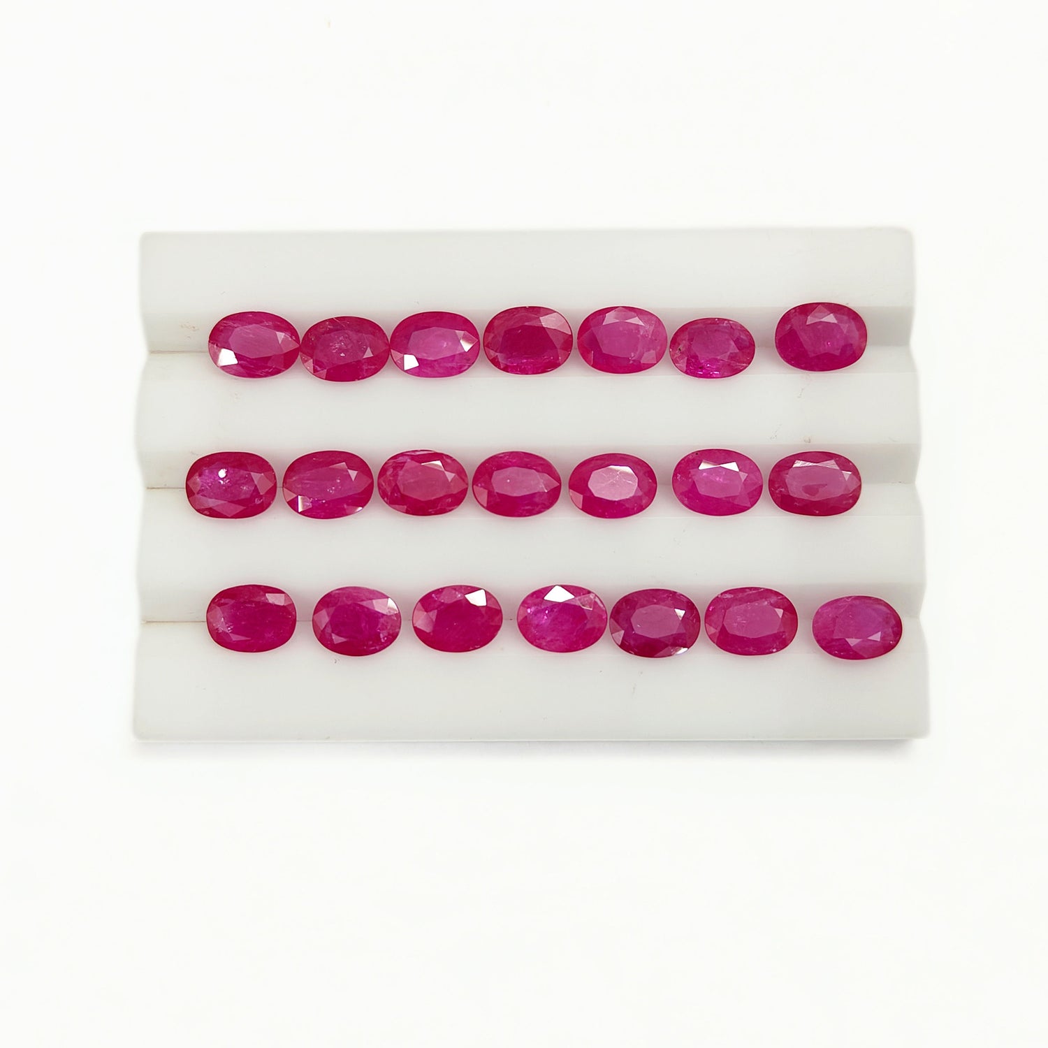 Natural Ruby (Mozambique) (Heated) 8x6mm Oval Faceted