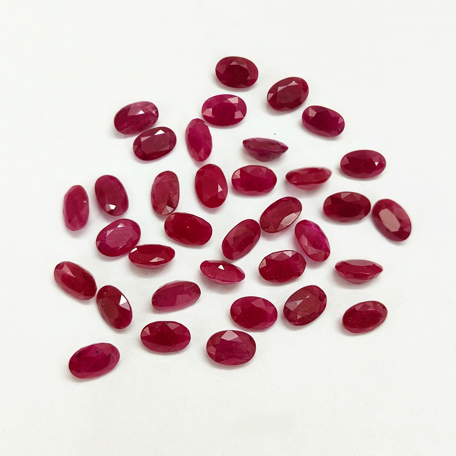 Natural Ruby (Mozambique) (Heated) 6x4mm Oval Faceted