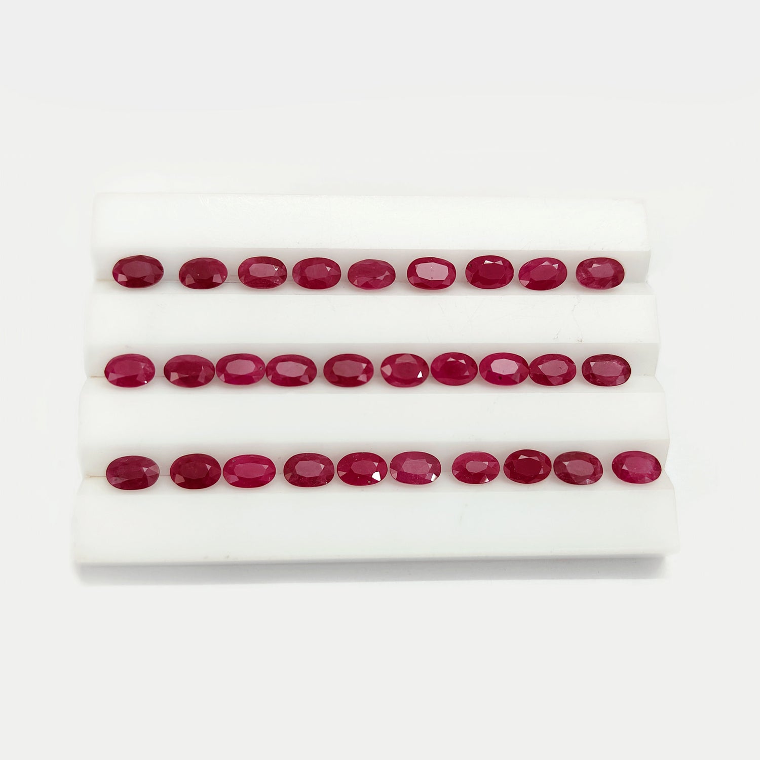 Natural Ruby (Mozambique) (Heated) 6x4mm Oval Faceted