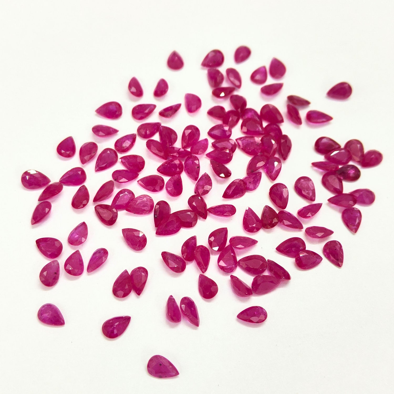 Natural Ruby (Mozambique) (Heated) 6x4mm Pear Faceted