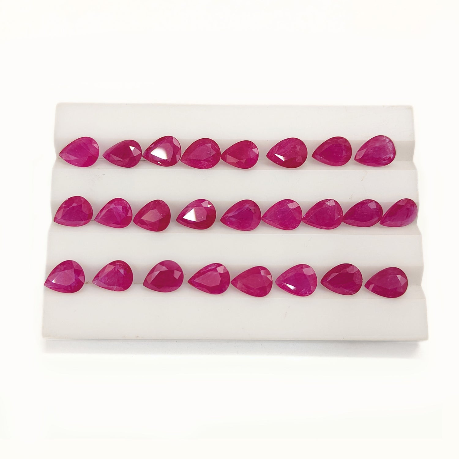 Natural Ruby (Mozambique) (Heated) 6x4mm Pear Faceted