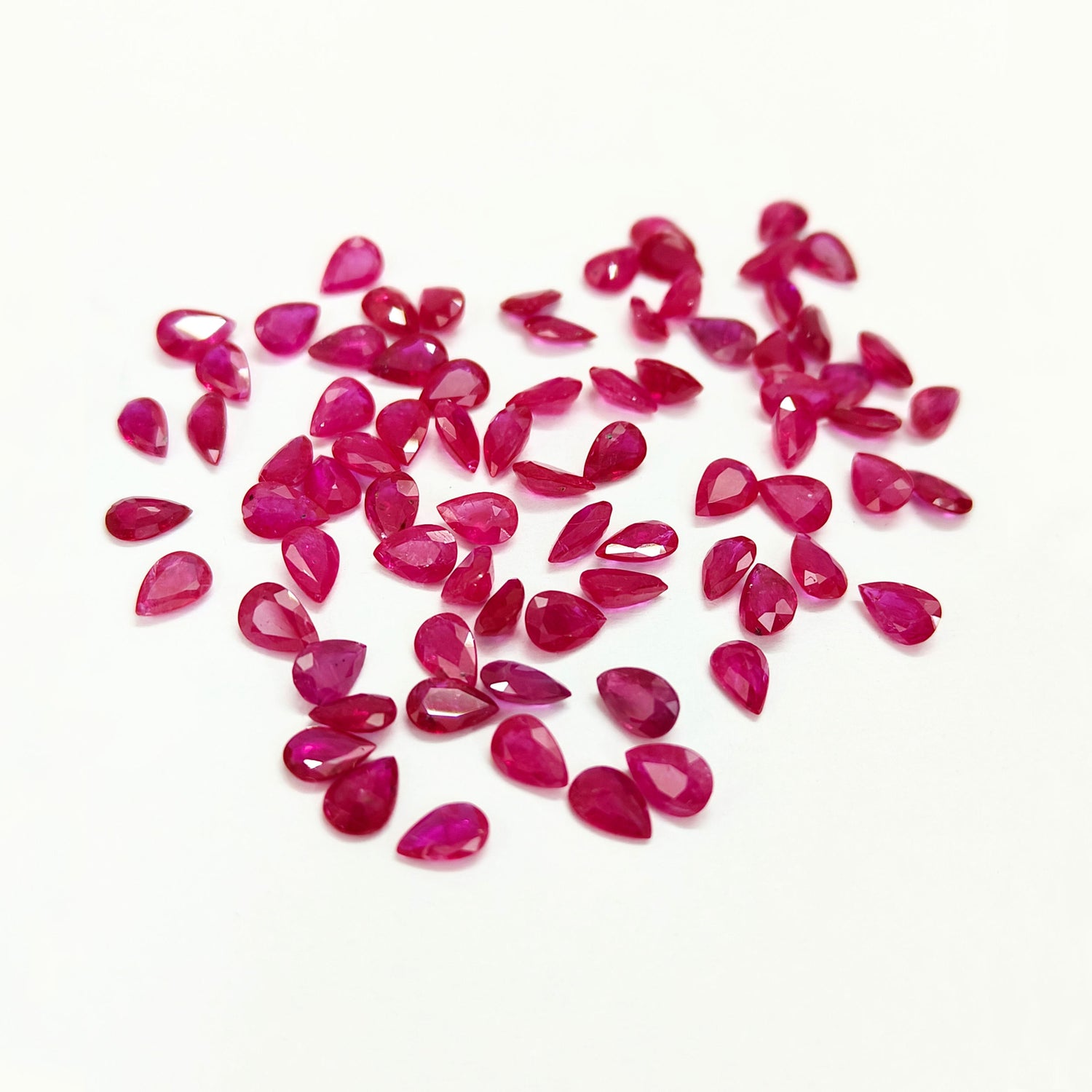 Natural Ruby (Mozambique) (Heated) 6x4mm Pear Faceted