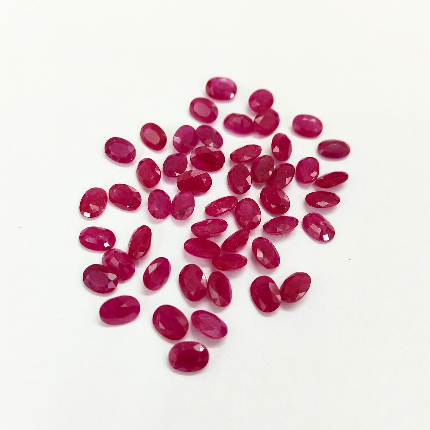Natural Ruby (Mozambique) (Heated) 7x5mm Oval Faceted