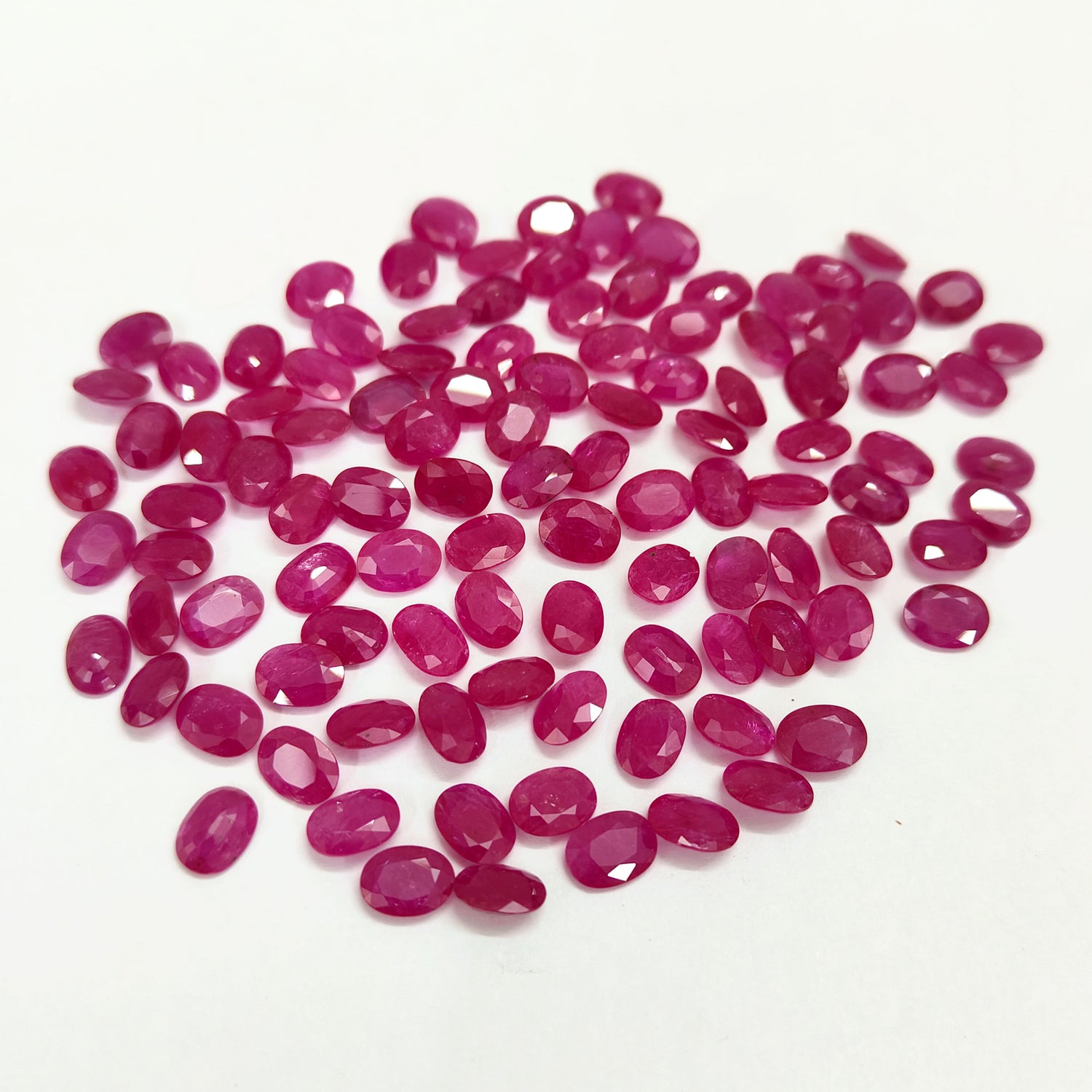 Natural Ruby (Mozambique) (Heated) 7x5mm Oval Faceted
