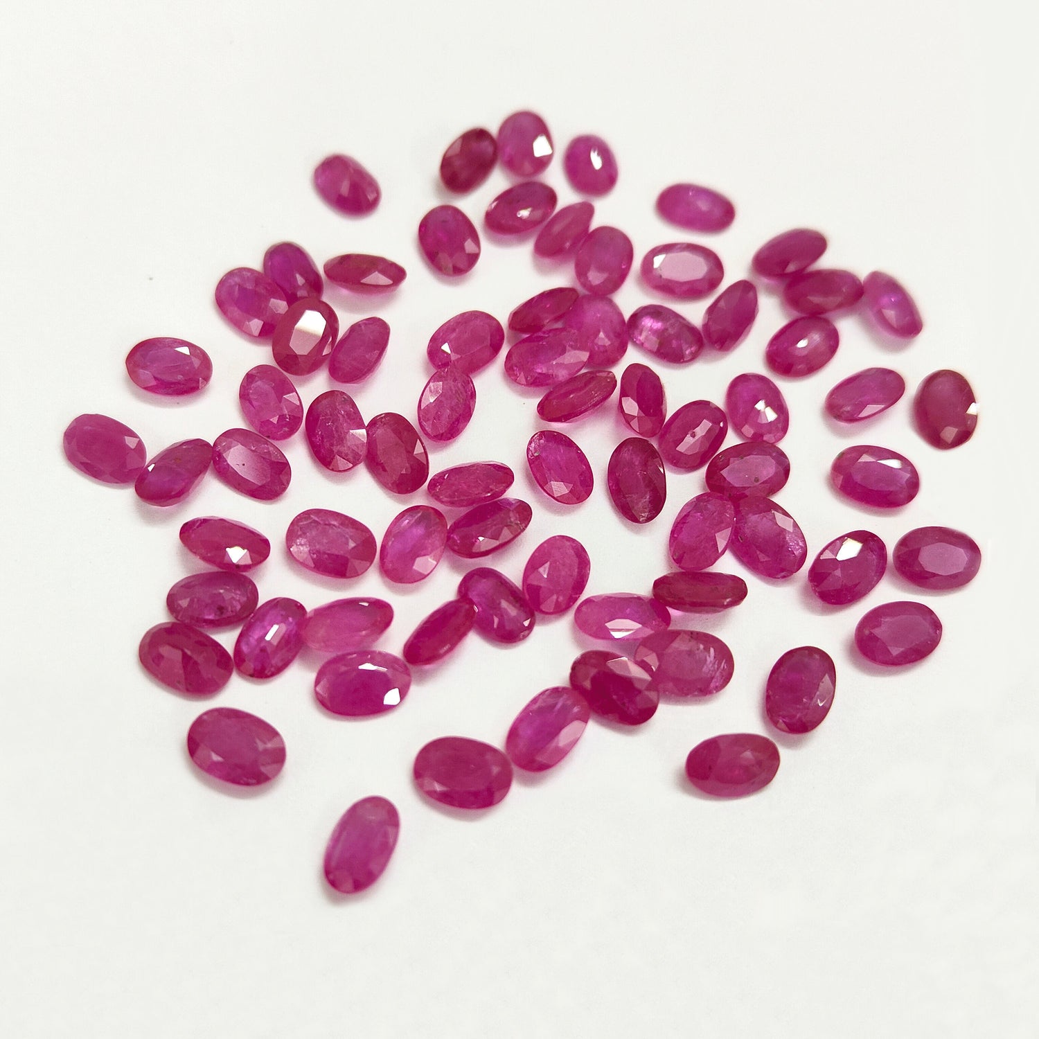 Natural Ruby (Mozambique) (Heated) 7x5mm Oval Faceted