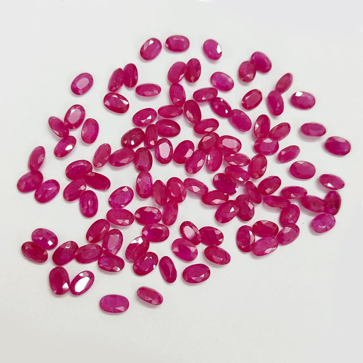 Natural Ruby (Mozambique) (Heated) 7x5mm Oval Faceted