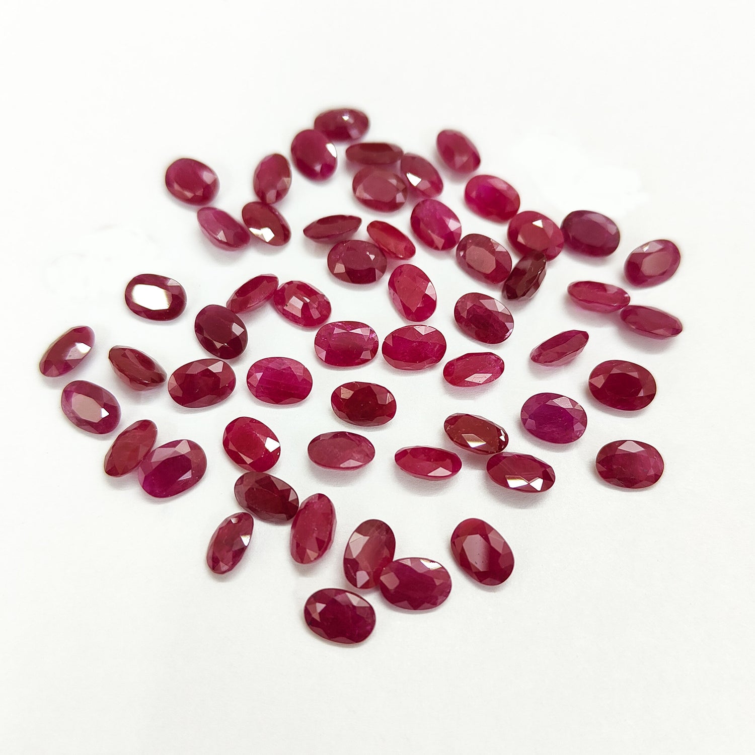 Natural Ruby (Mozambique) (Heated) 7x5mm Oval Faceted