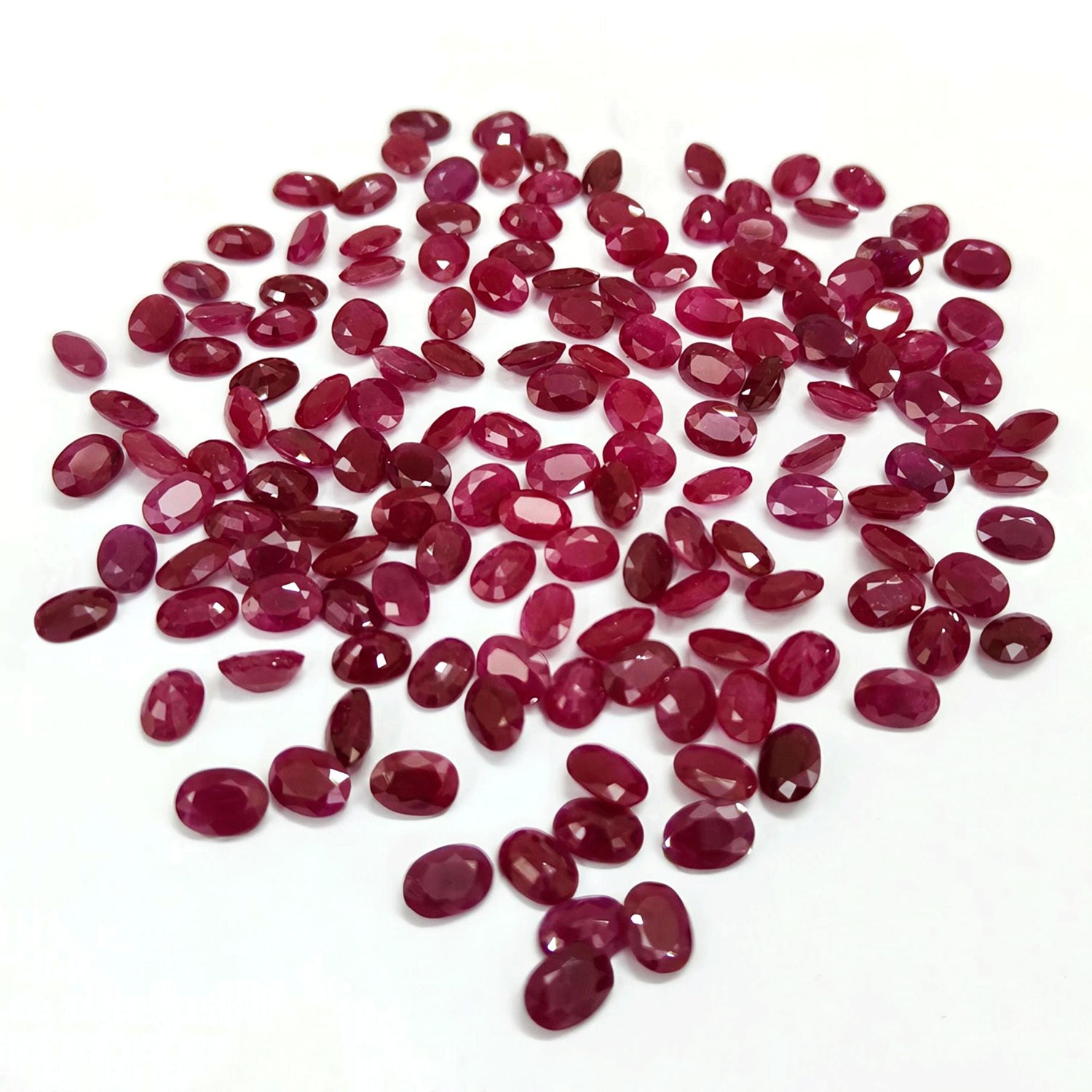 Natural Ruby (Mozambique) (Heated) 7x5mm Oval Faceted