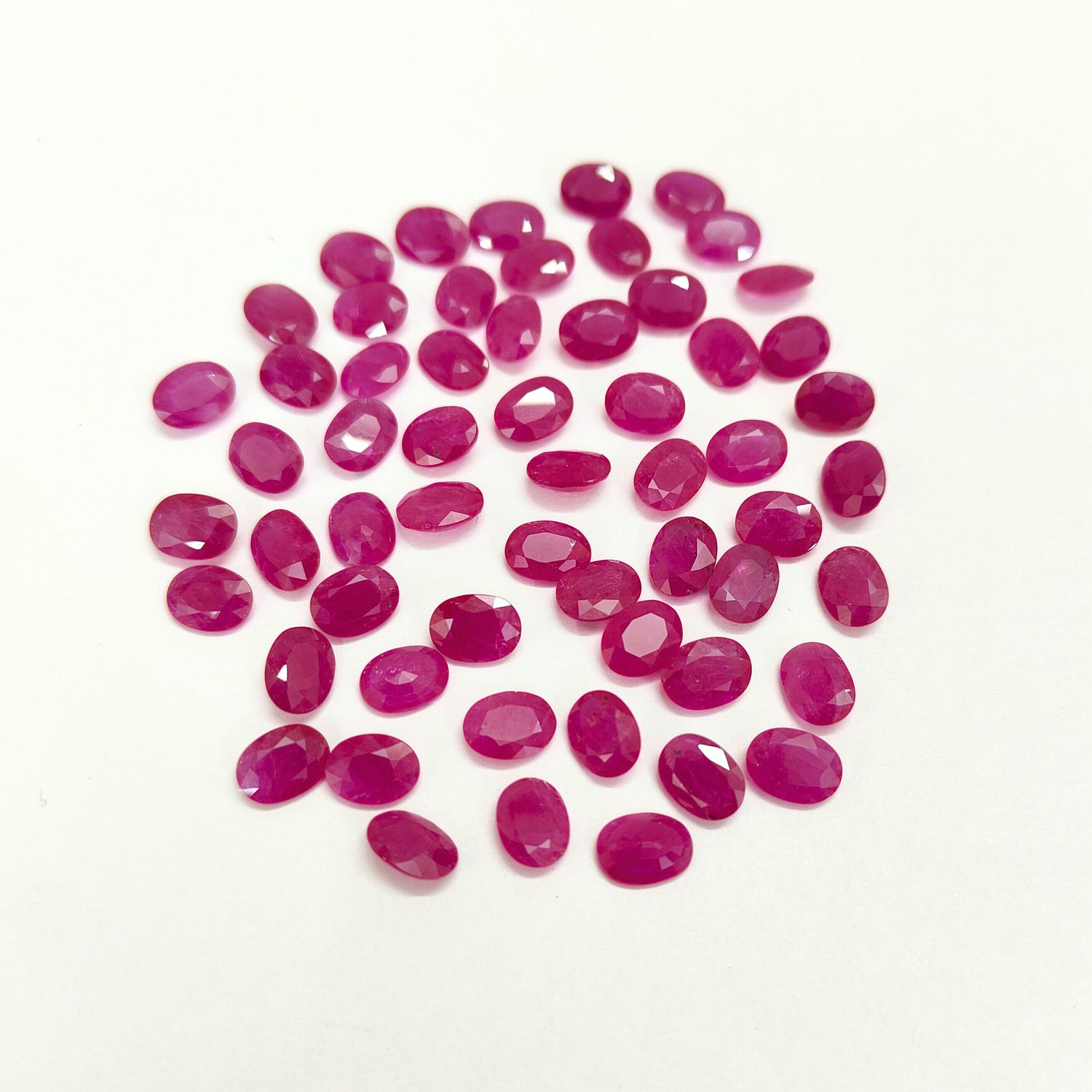 Natural Ruby (Mozambique) (Heated) 8x6mm Oval Faceted