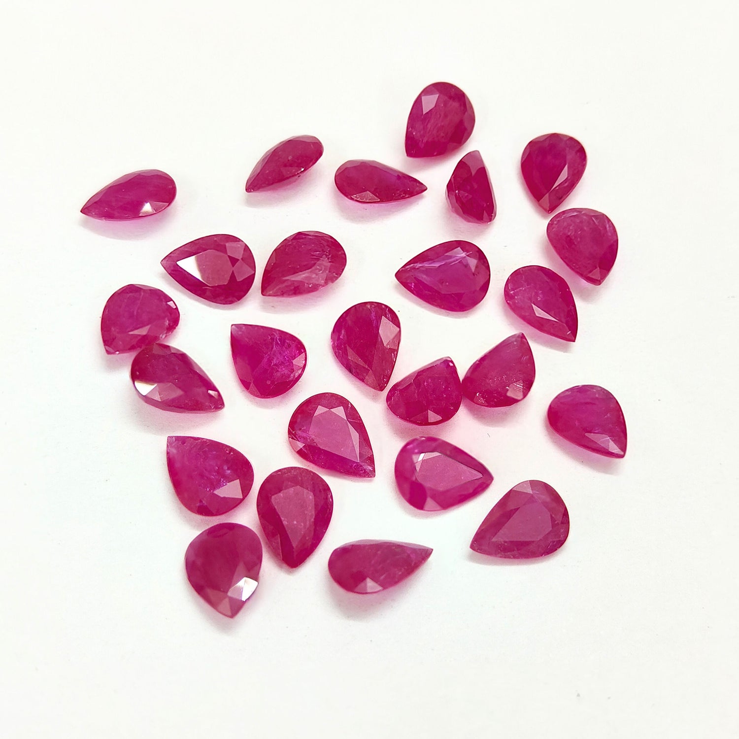 Natural Ruby (Mozambique) (Heated) 8x6mm Pear Faceted