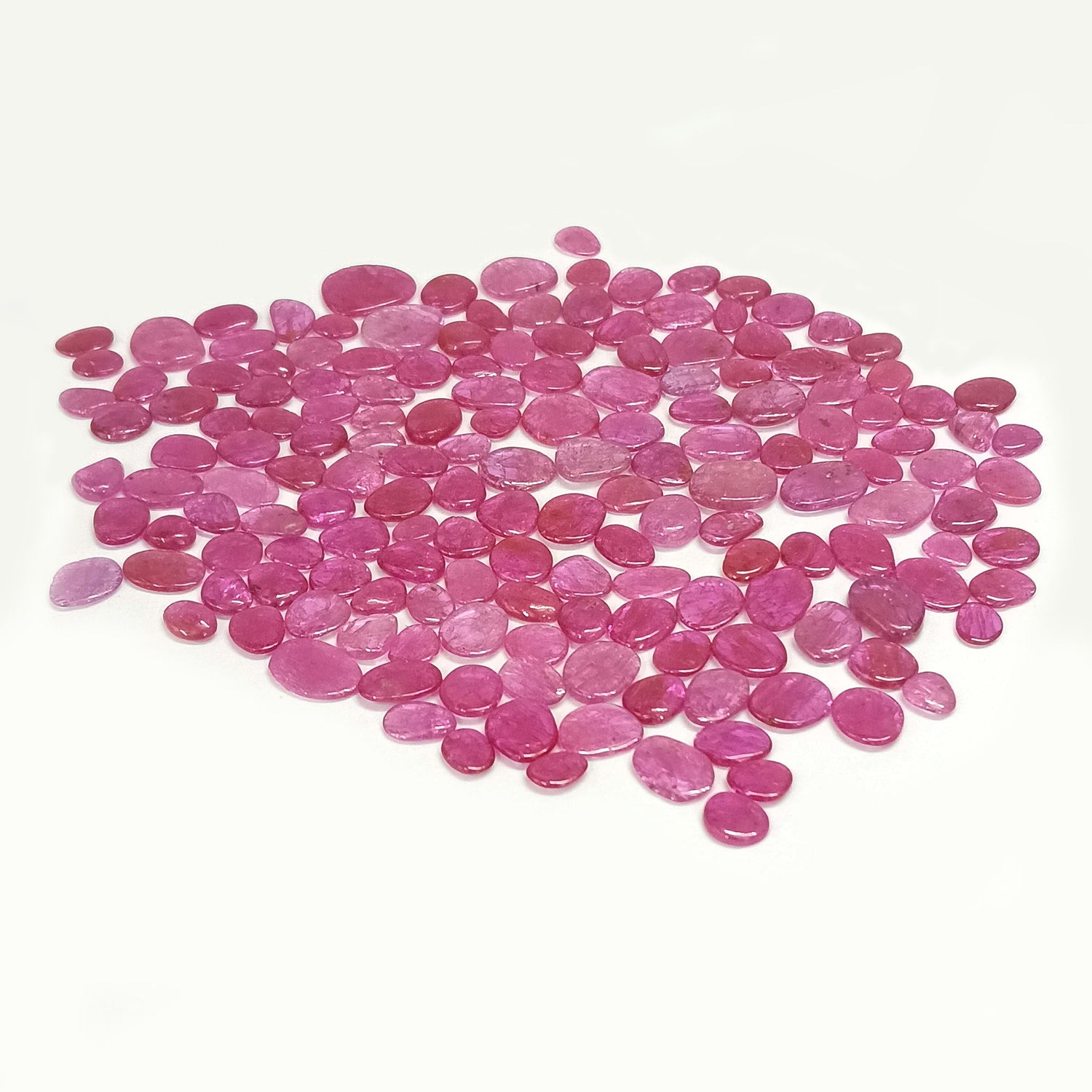 Natural Ruby (Mozambique) (Heated) 6.50x4.50mm to 13x11mm Mix Smooth Slices