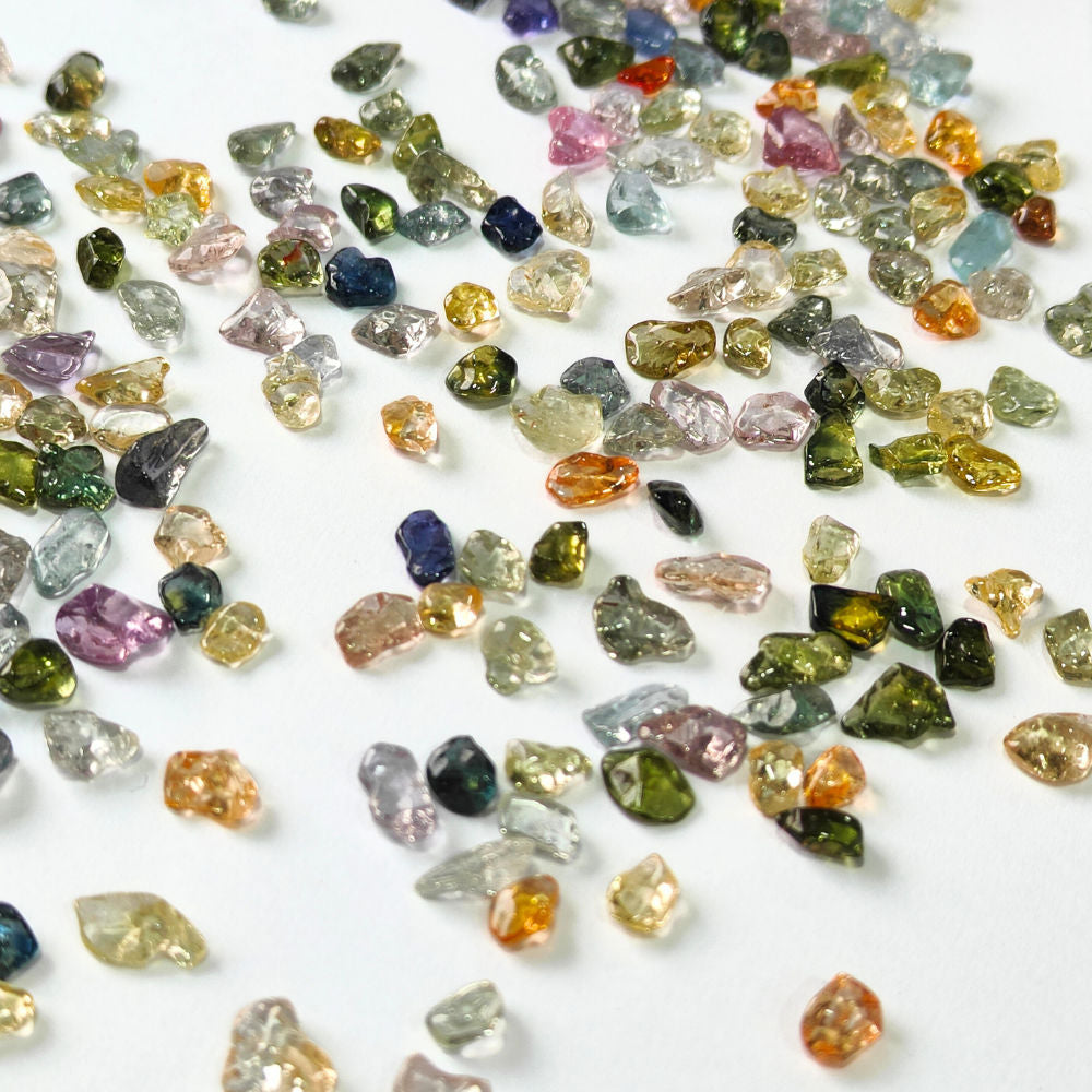 Natural Multi Sapphire (Madagascar) (Heated) 4mm to 8mm Uncut Chips