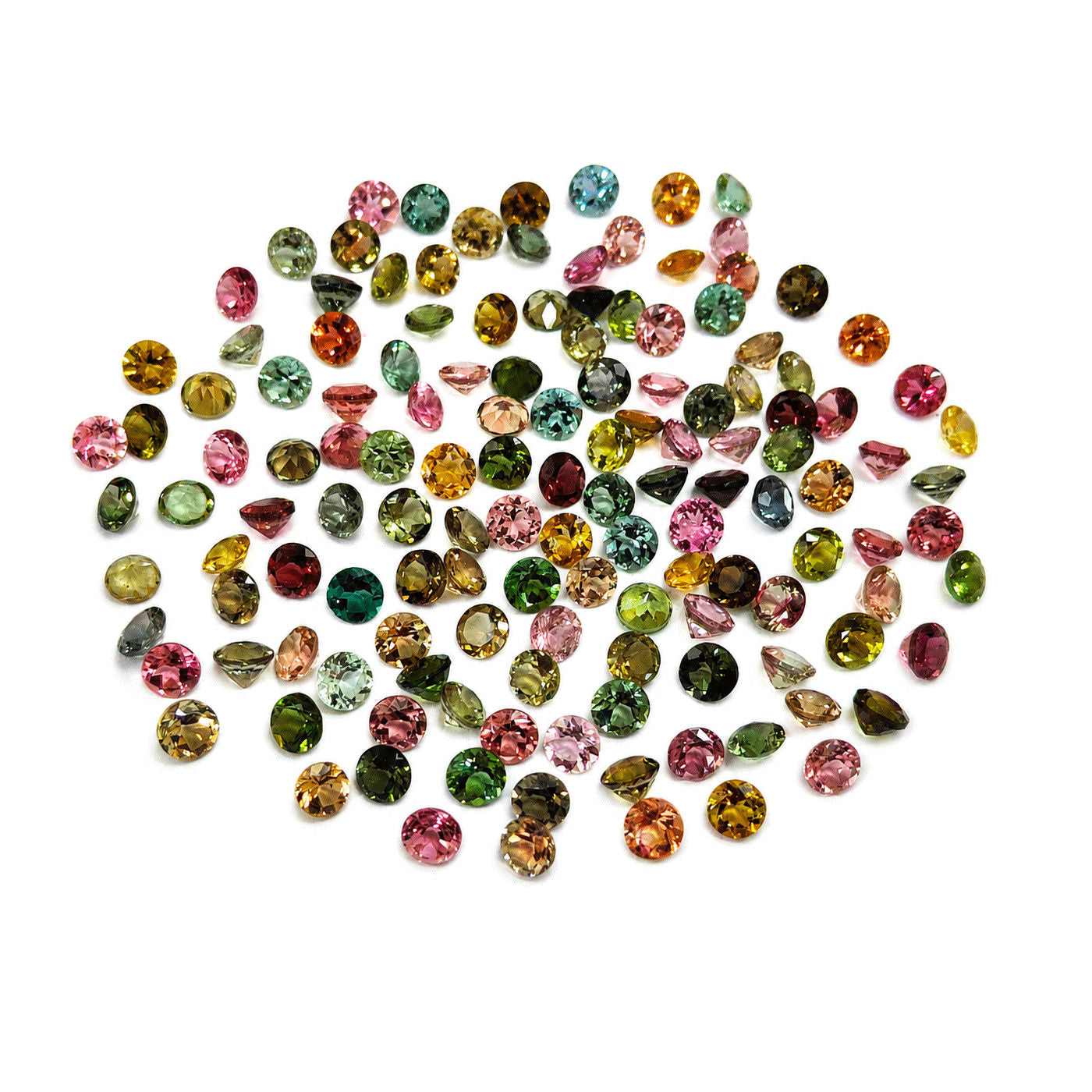 Multi Tourmaline 5mm Round Faceted