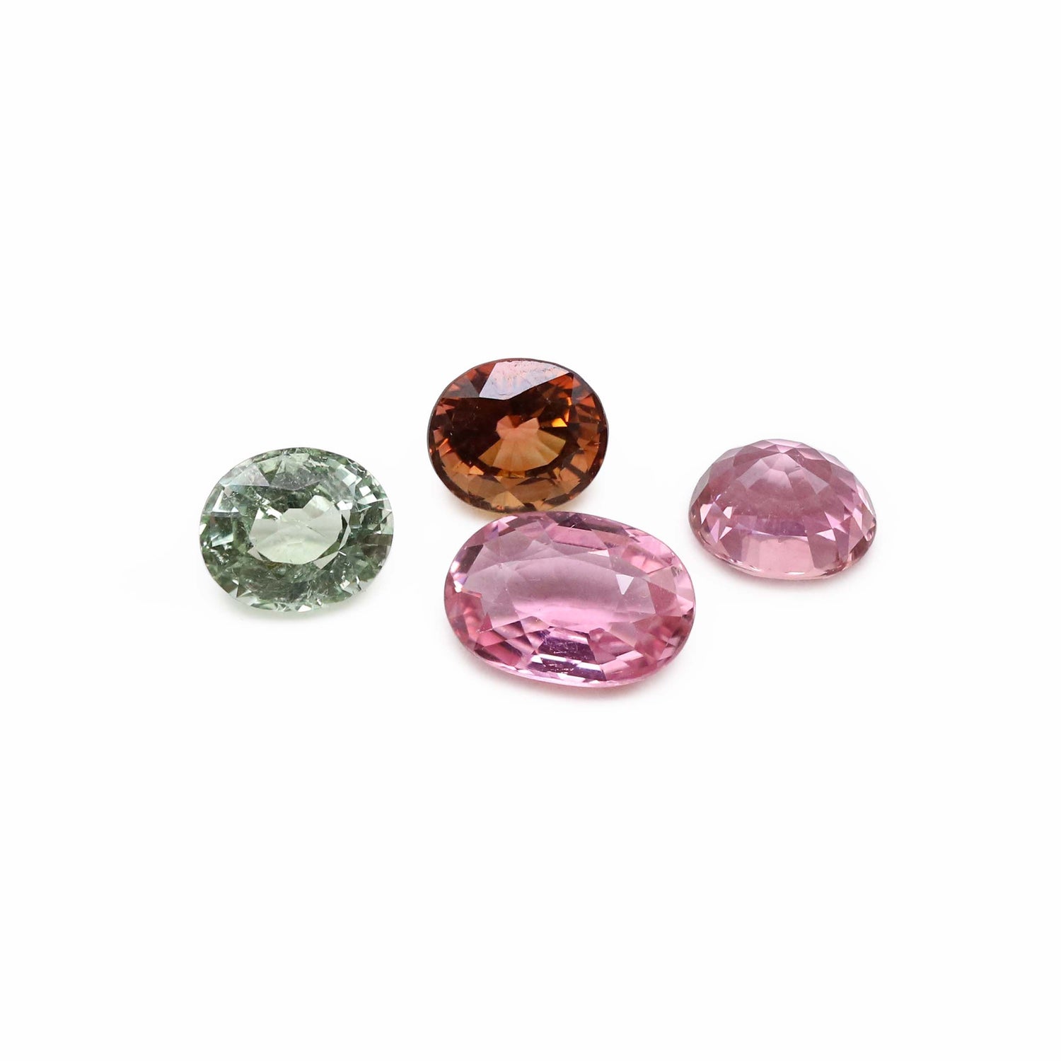 Multi Tourmaline 1.50 Cts to 2.10 Cts Mix Size Oval Faceted