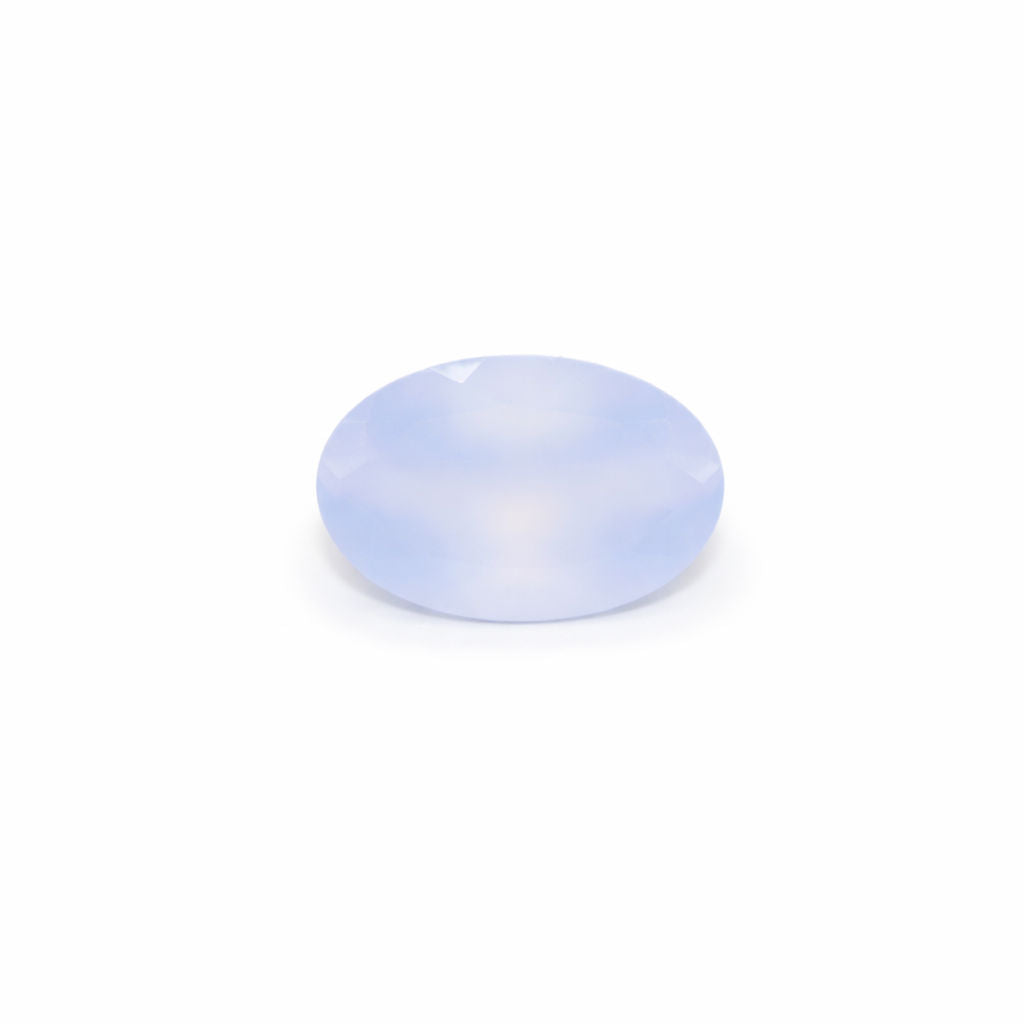 Natural Chalcedony Oval Faceted
