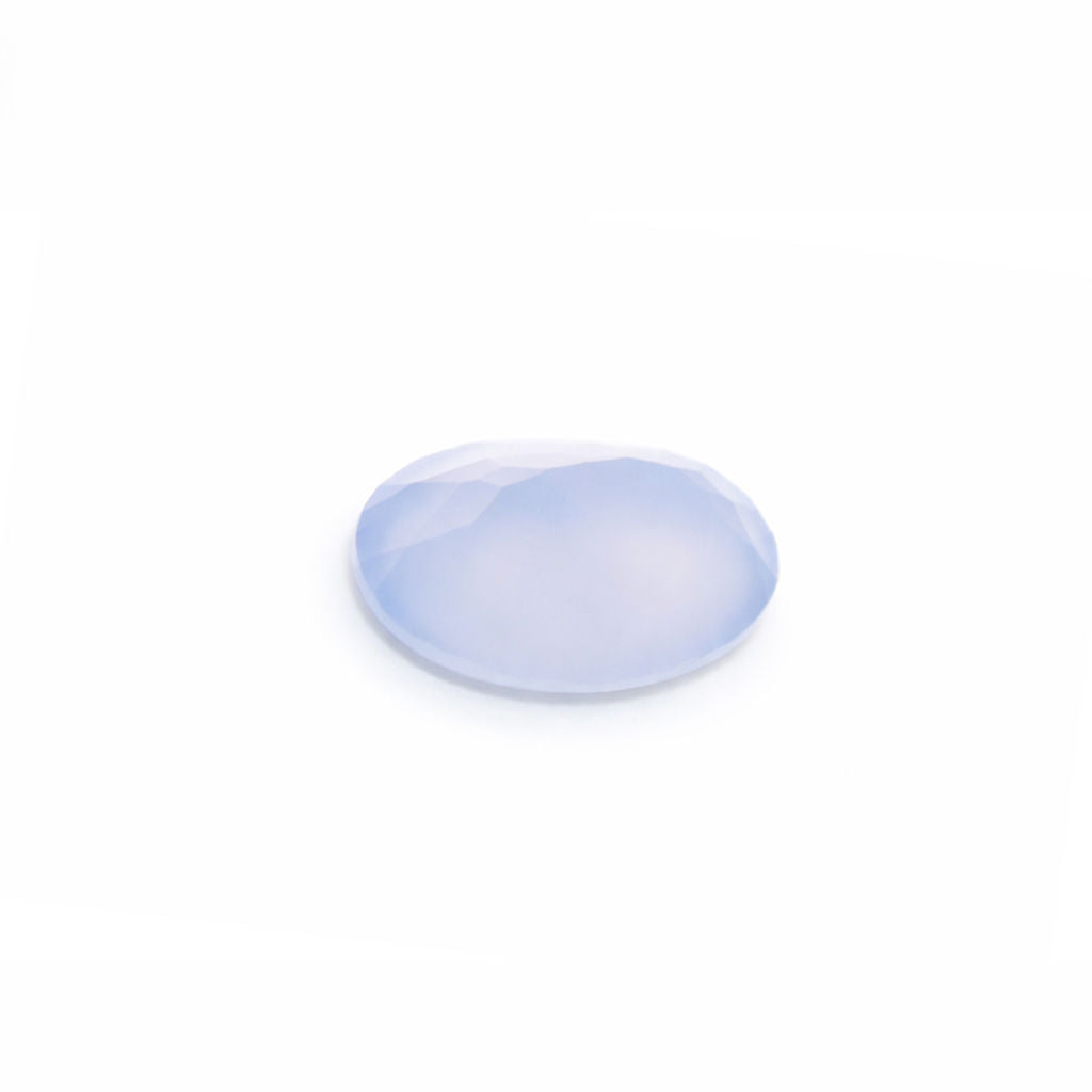 Natural Chalcedony Oval Faceted
