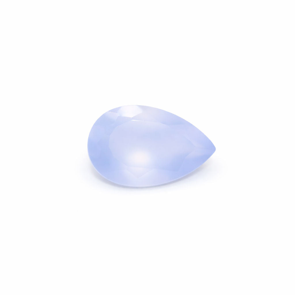 Natural Chalcedony Pear Faceted