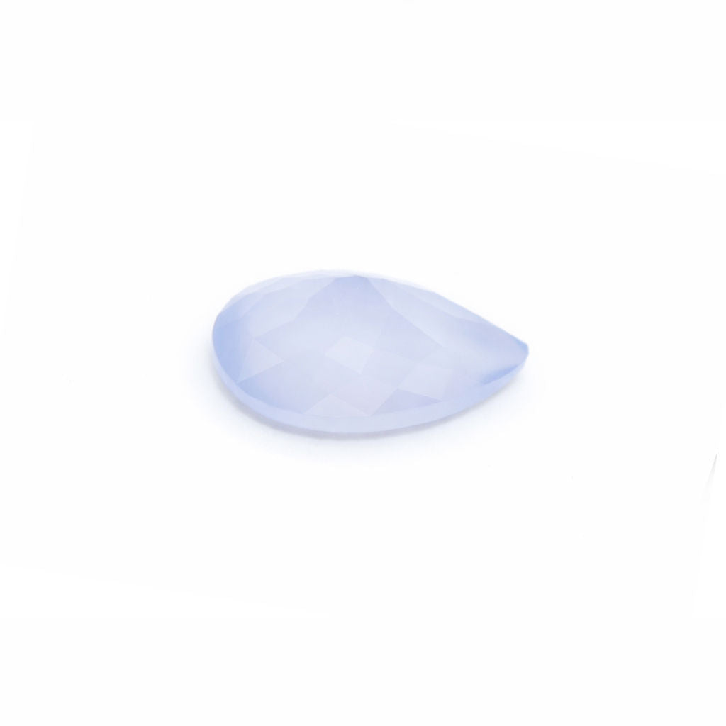 Natural Chalcedony Pear Faceted