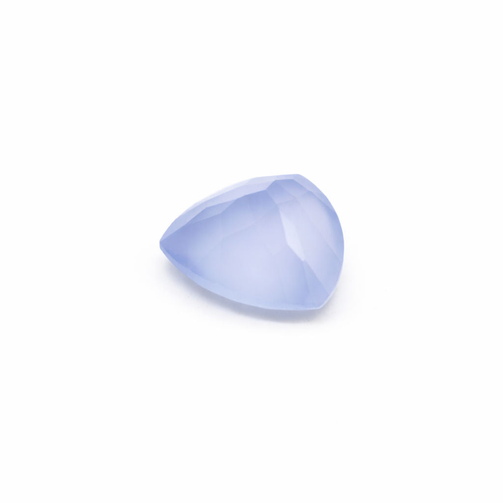 Natural Chalcedony Trillion Faceted