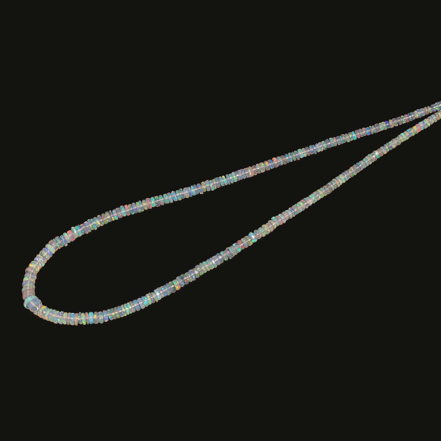Ethiopian Opal 4mm To 7mm Tyre Shape Faceted Beads (17 Inch)