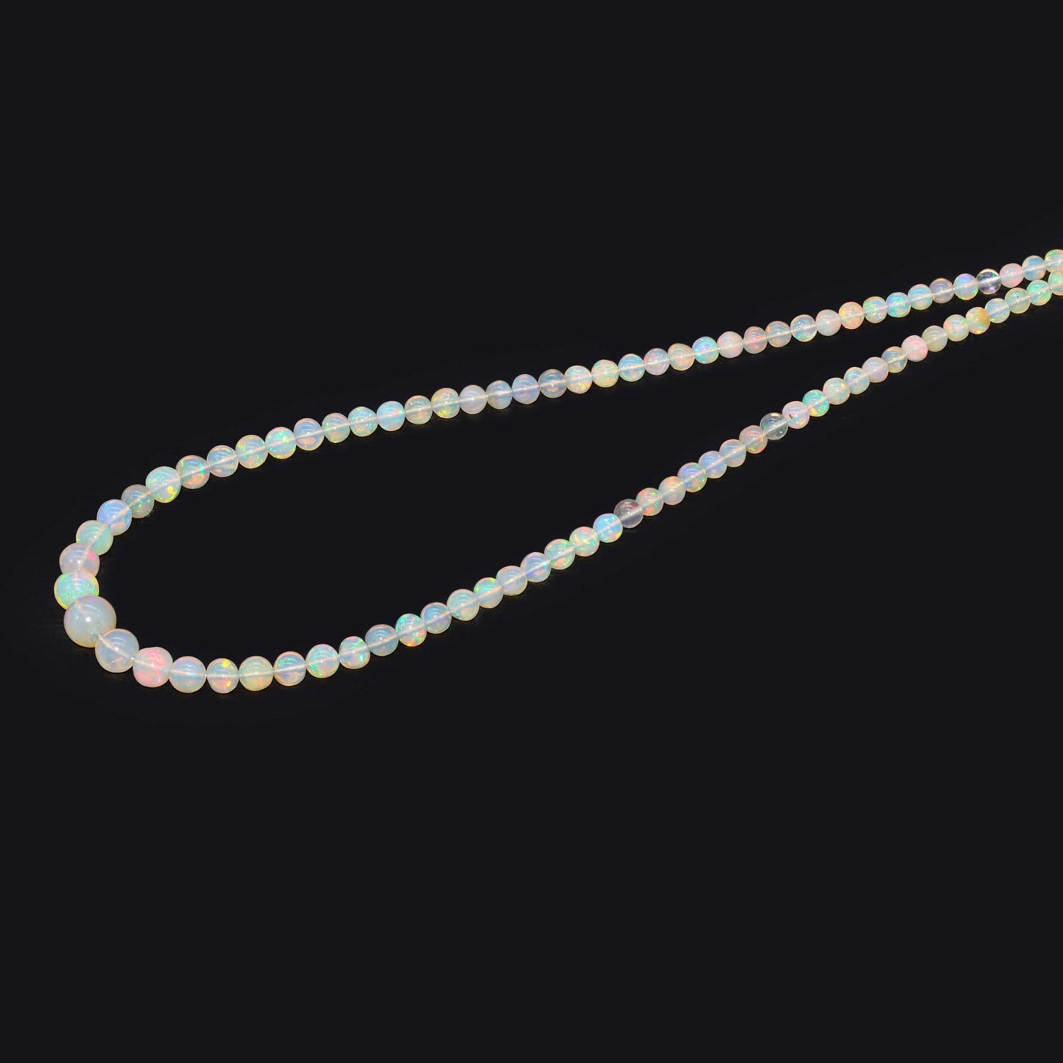 Ethiopian Opal 4mm To 7mm Round Smooth Beads (16 Inch)