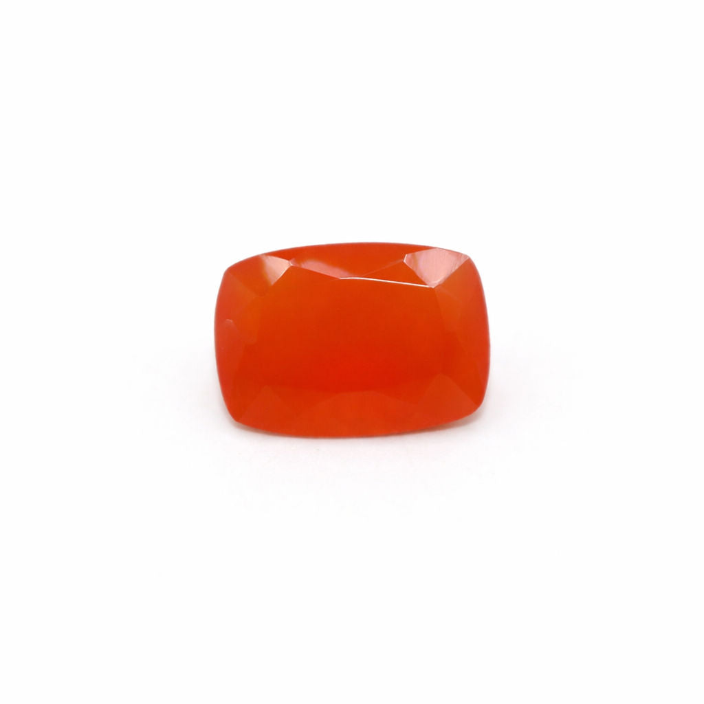Orange Chalcedony Elongated Cushion Faceted