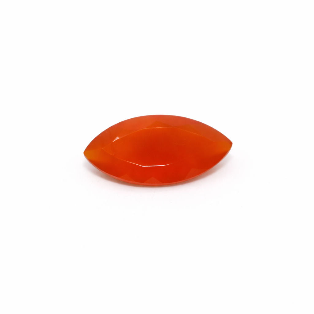 Orange Chalcedony Marquise Faceted