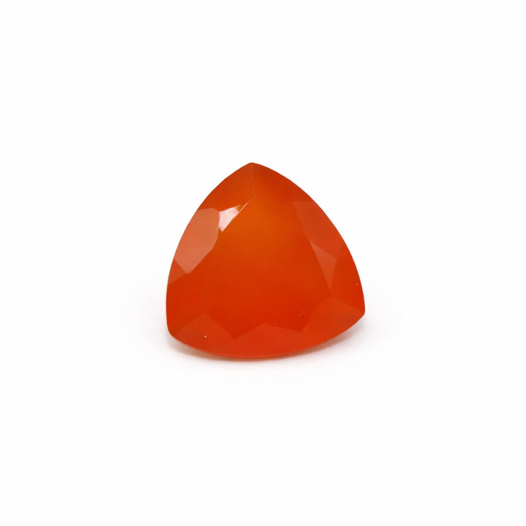 Orange Chalcedony Trillion Faceted