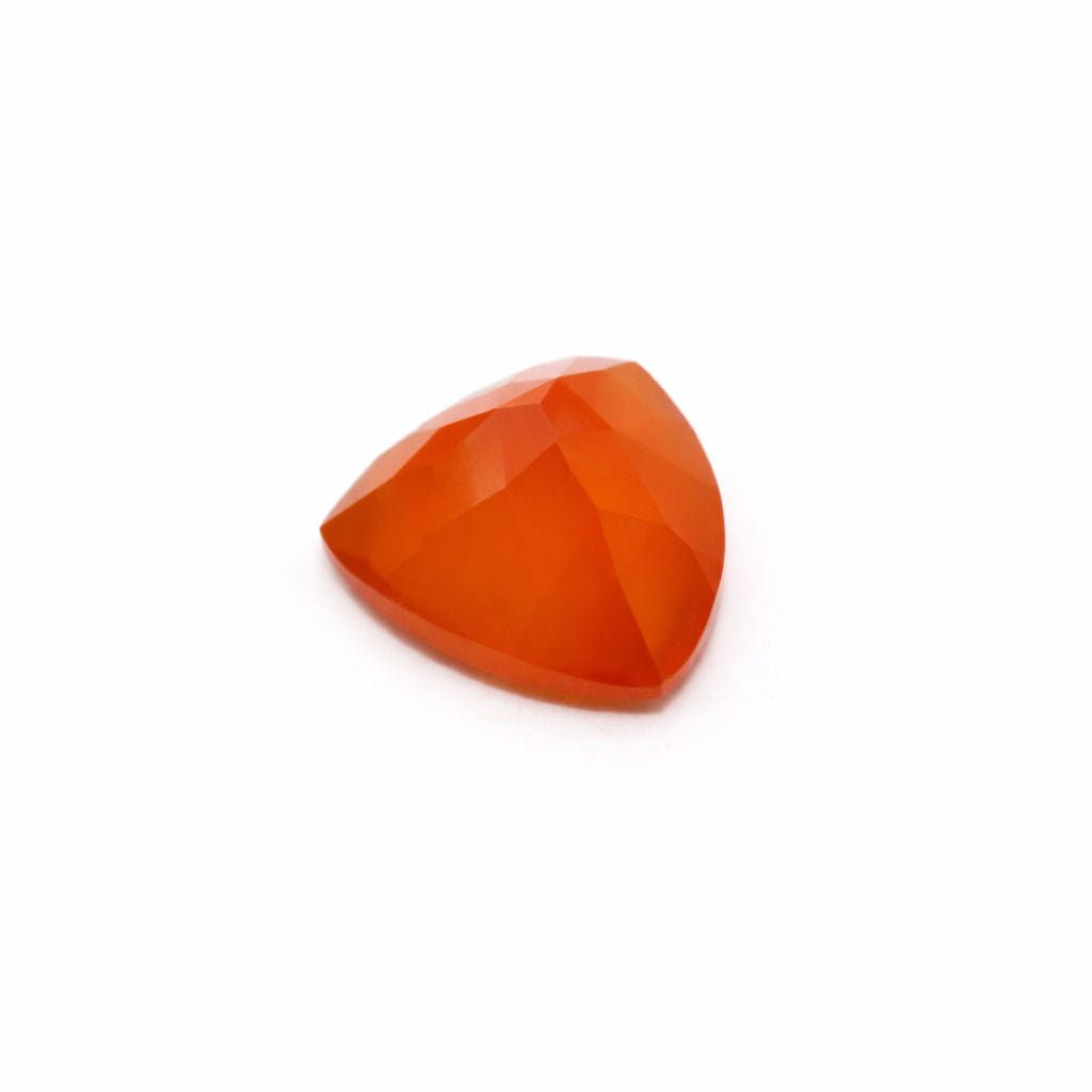 Orange Chalcedony Trillion Faceted