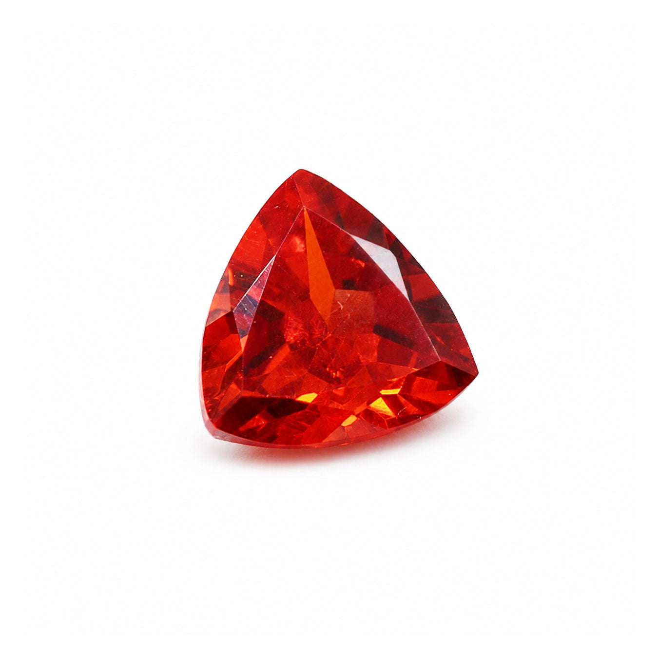 Cubic Zirconia (Orange Color) Trillion Faceted
