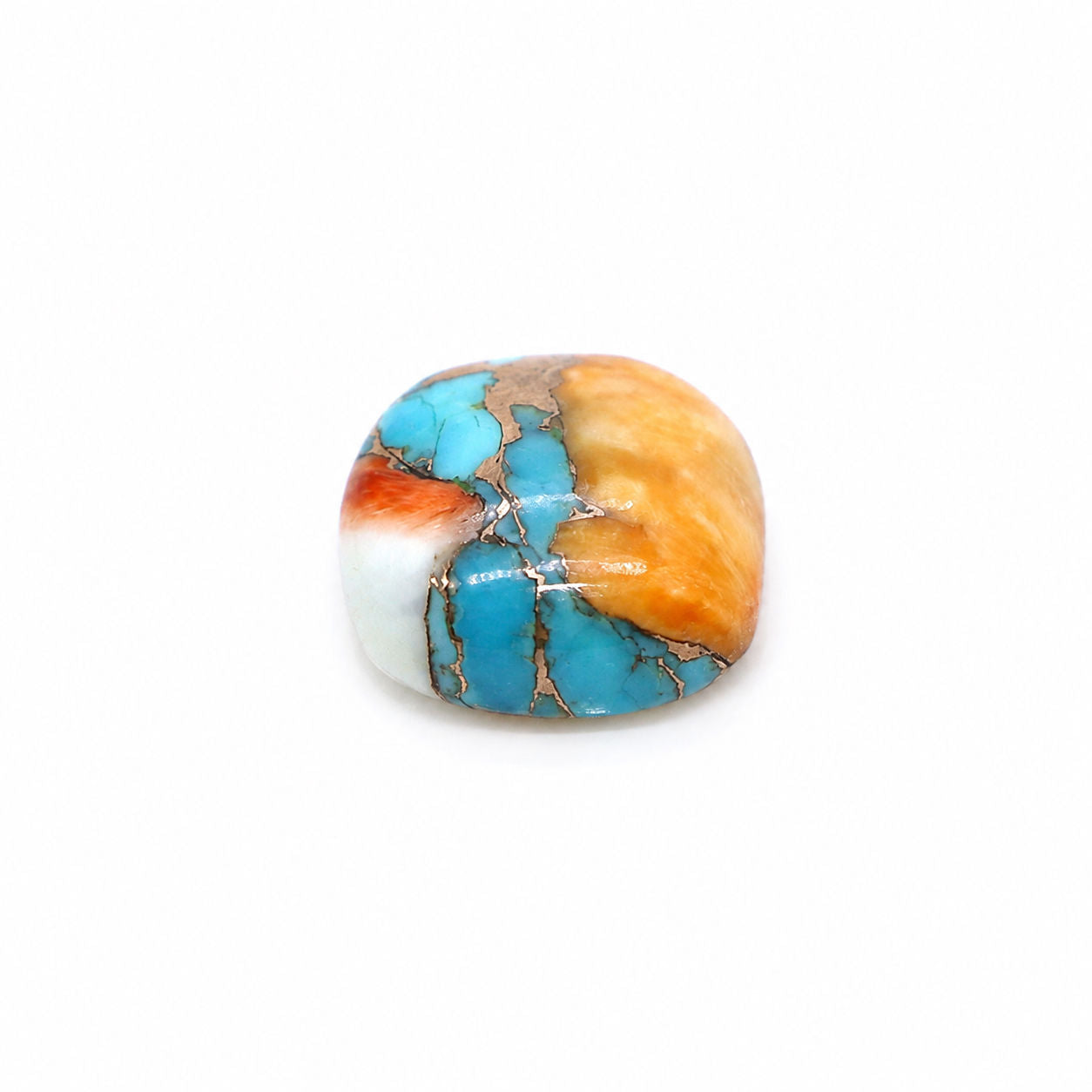 Oyster Copper Turquoise Cushion Cabochon