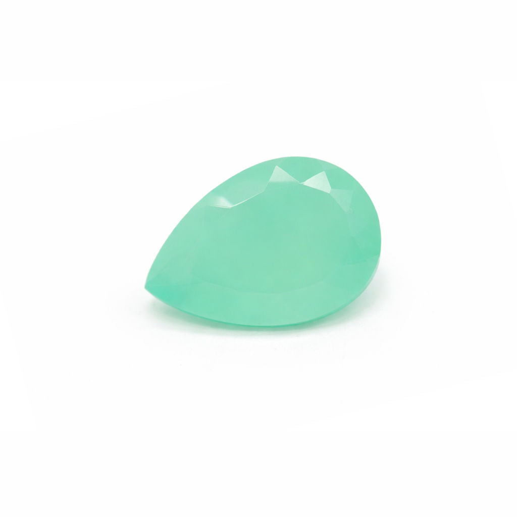 Peri Chalcedony Pear Faceted