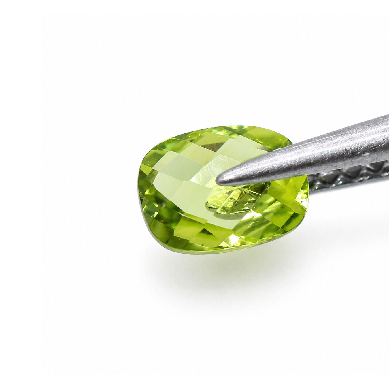 Peridot Elongated Cushion Briolette