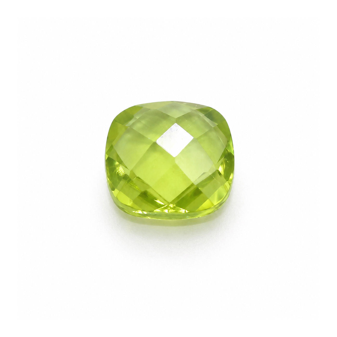 Peridot Cushion Briolette