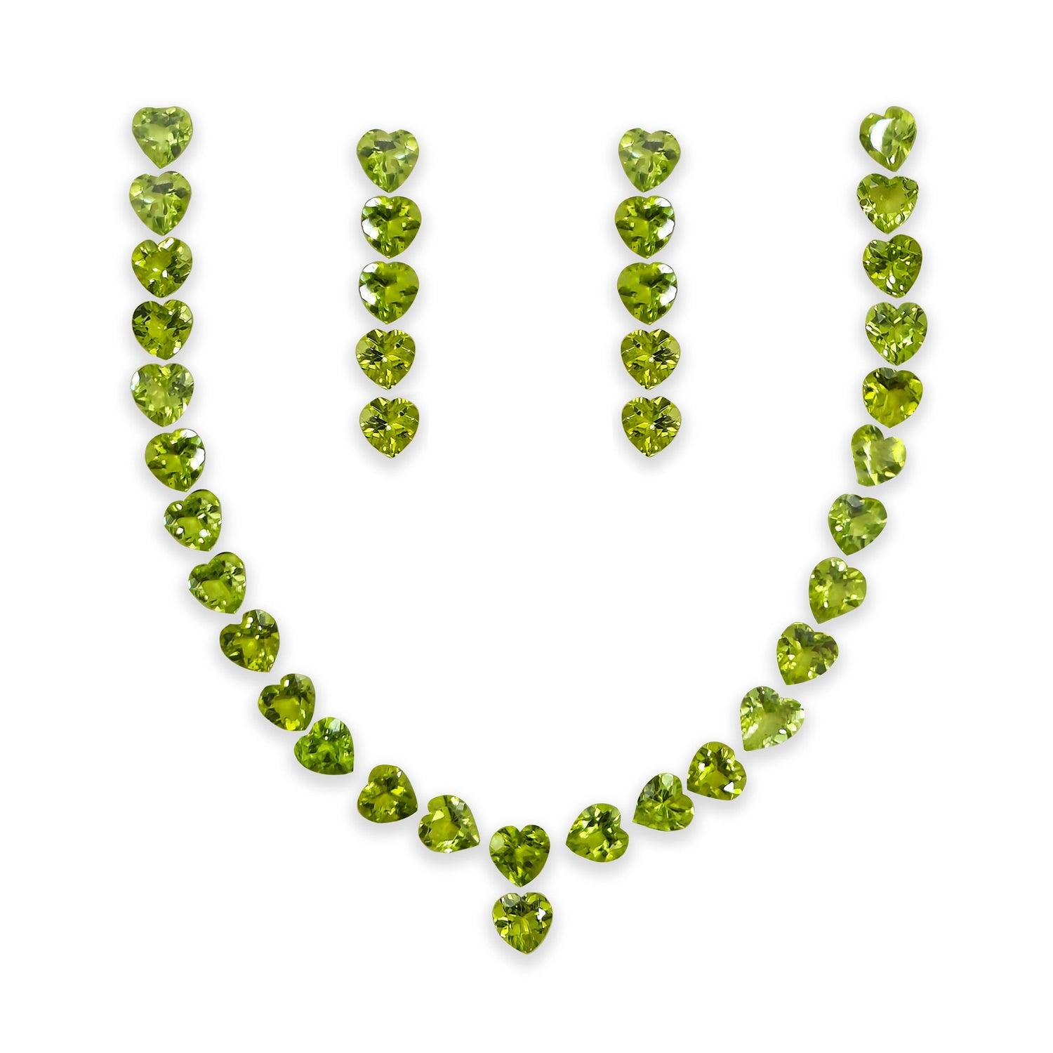 Peridot 6mm Heart Shape Faceted