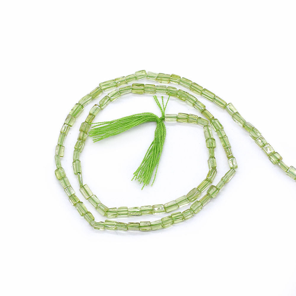 Peridot 4x2mm to 5x3mm Rectangle Smooth Beads (14 Inch)