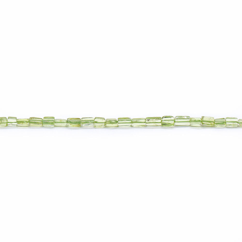 Peridot 4x2mm to 5x3mm Rectangle Smooth Beads (14 Inch)