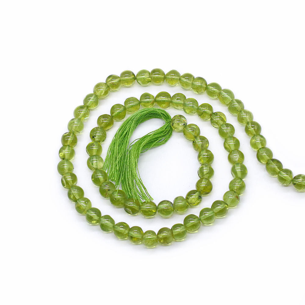 Peridot 5mm Round Smooth Beads (15 Inch)