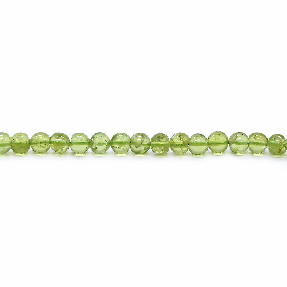 Peridot 5mm Round Smooth Beads (15 Inch)