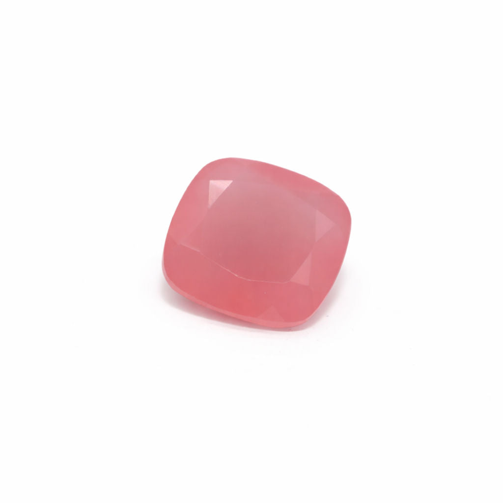 Pink Chalcedony Cushion Faceted