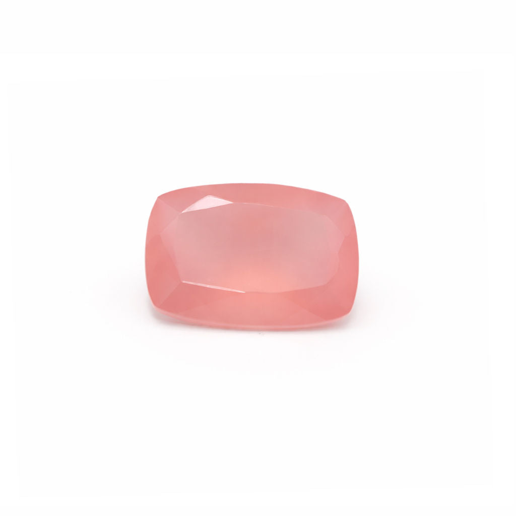 Pink Chalcedony Elongated Cushion Faceted