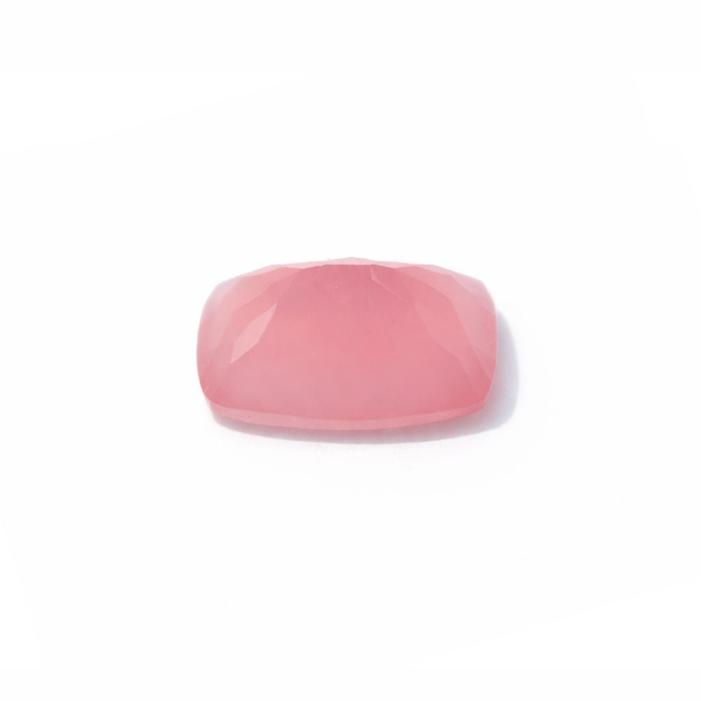 Pink Chalcedony Elongated Cushion Faceted