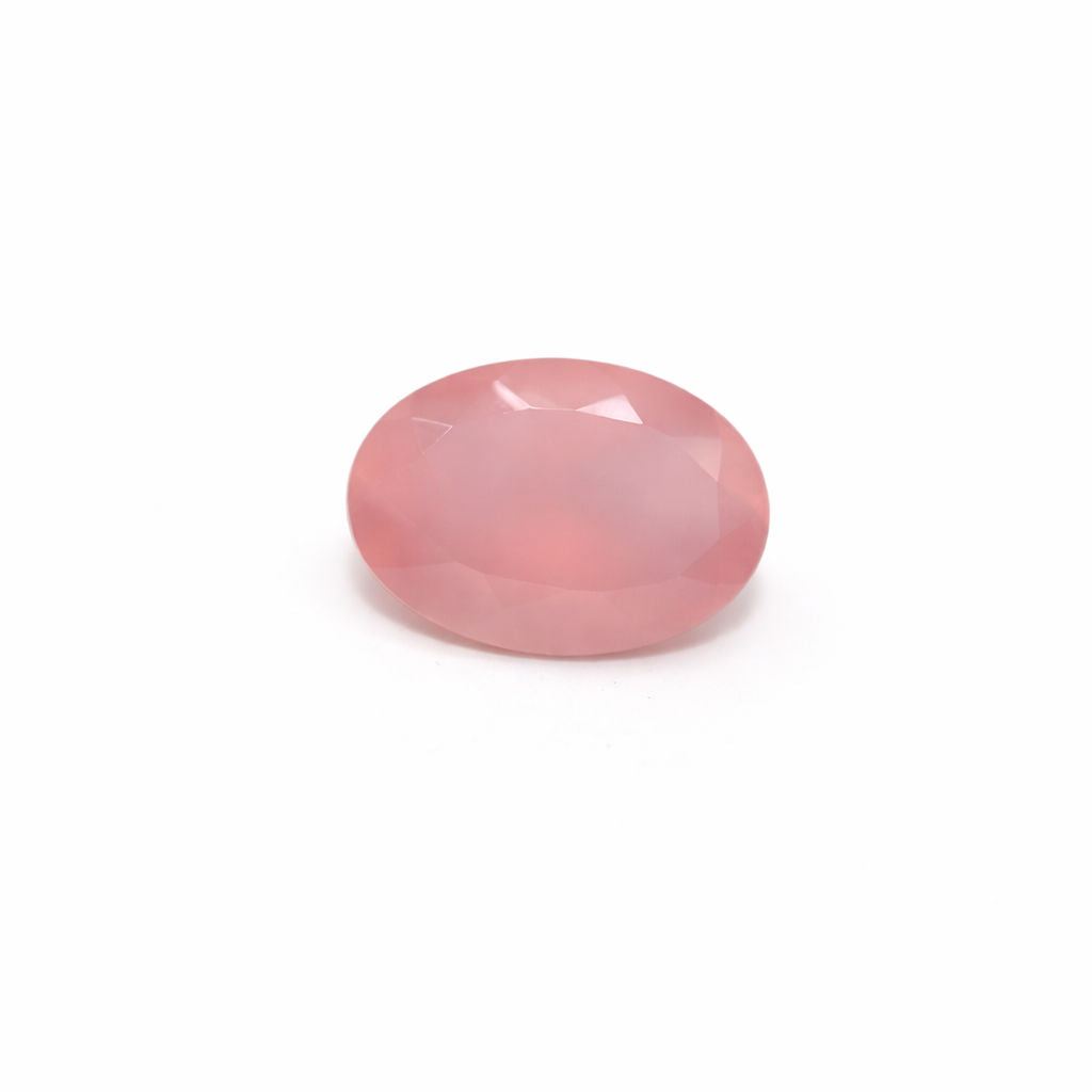 Pink Chalcedony Oval Faceted